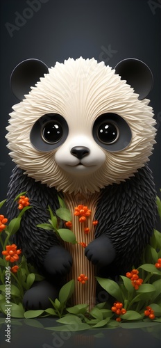 Cute Giant Panda - Cozy Moments in Nature