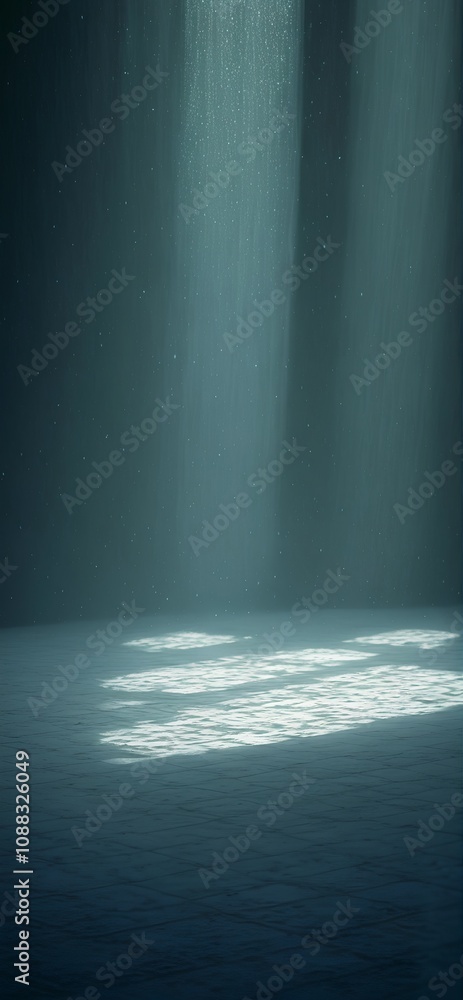 Obraz premium Dreamy Underwater Light and Shadows - Explore the Secrets of the Deep Sea