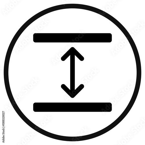 Editable room height vector icon. Property, real estate, construction, mortgage, interiors. Part of a big icon set family. Perfect for web and app interfaces, presentations, infographics, etc