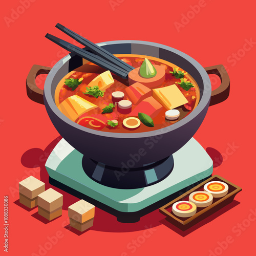 chinese food, hot pot