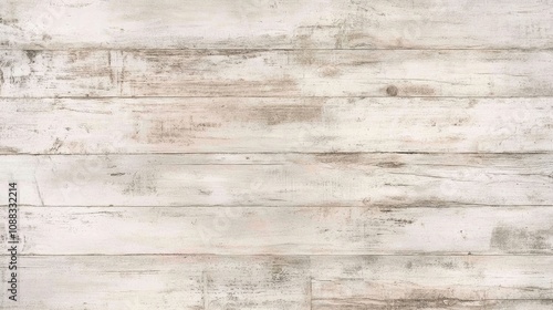 Textured rustic whitewashed wooden panels showcasing a vintage appeal with weathered marks and a charmingly aged surface.