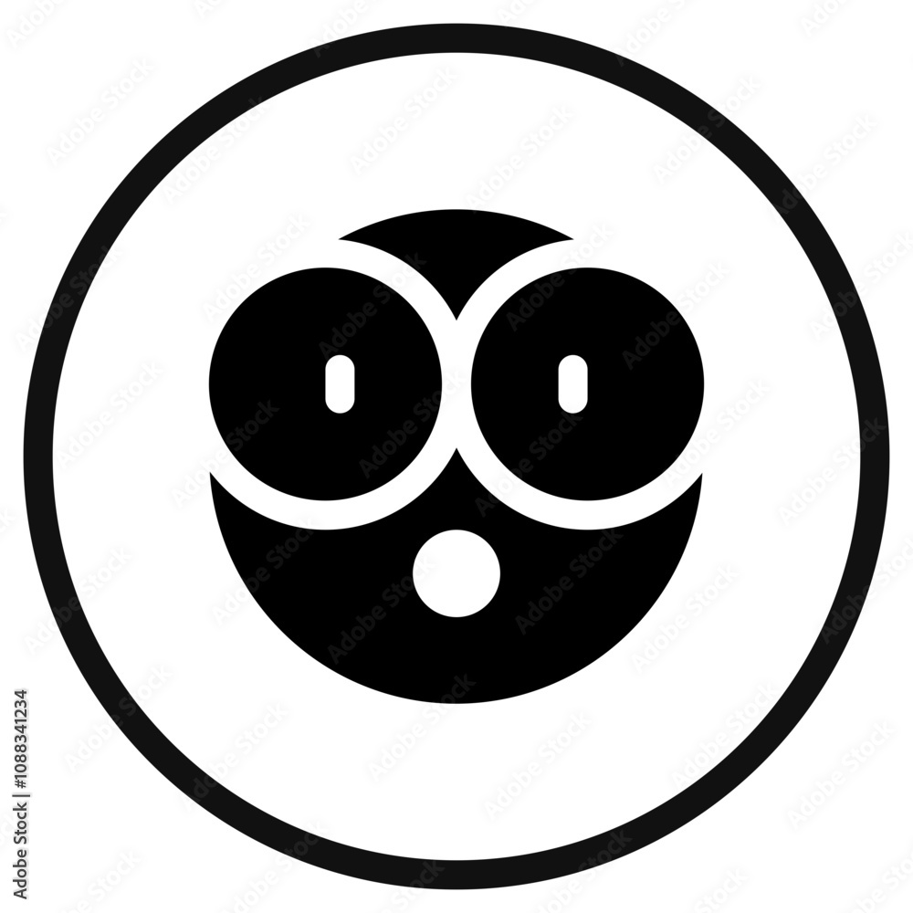 Editable surprised, astonished, shocked face vector icon. Part of a big icon set family. Perfect for web and app interfaces, presentations, infographics, etc Editable surprised, astonished, shocked face vector icon. Part of a big icon set family. Perfect for web and app interfaces, presentations, infographics, etc