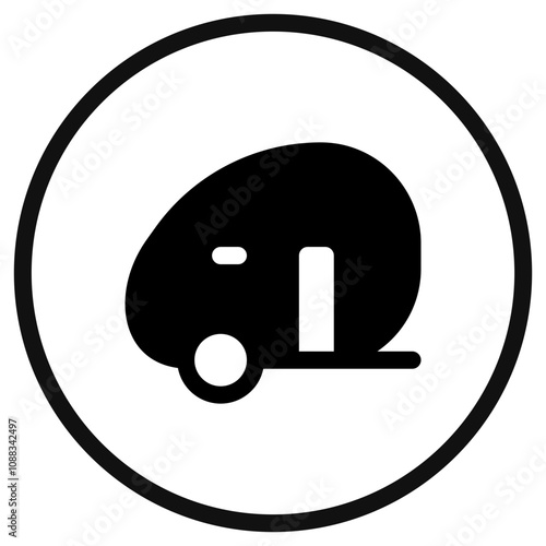Editable rv trailer vector icon. Vehicles, transportation, travel. Part of a big icon set family. Perfect for web and app interfaces, presentations, infographics, etc