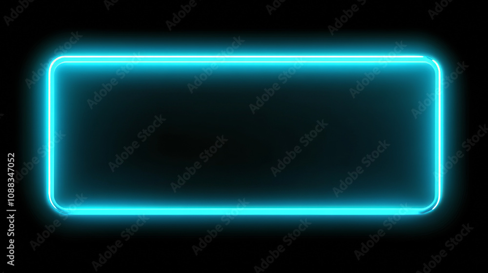 A bright blue rectangle, glowing like a neon sign. A bright blue rectangle, glowing like a neon sign.