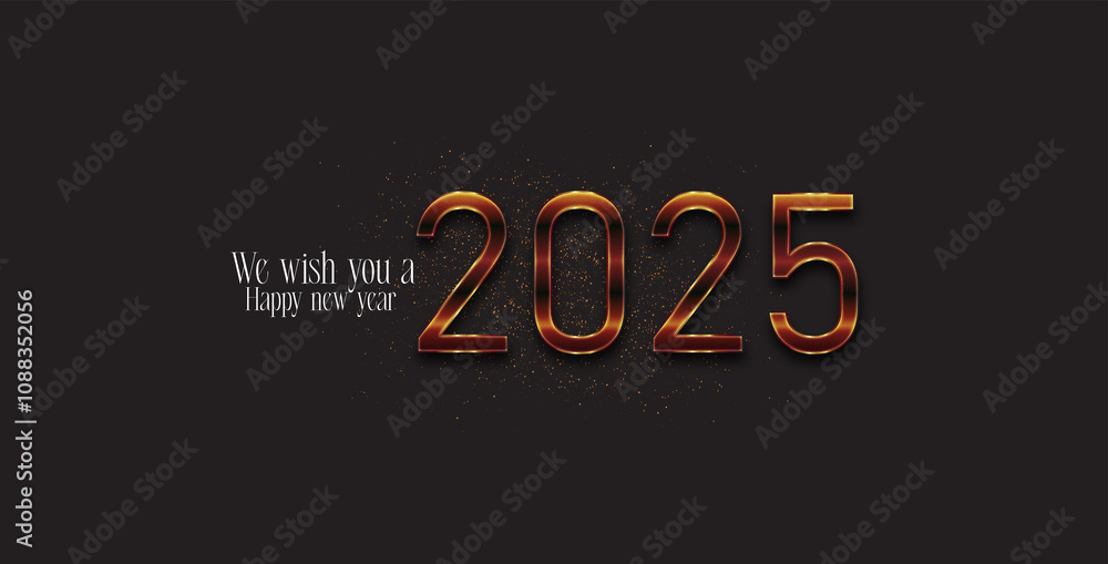 A vibrant and stunning design celebrating the New Year 2025 A vibrant and stunning design celebrating the New Year 2025