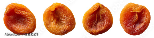 Close-Up of Dried Apricot, PNG image photo