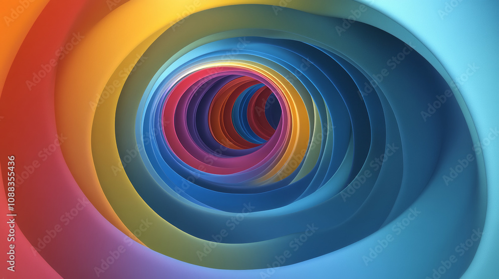 A colorful blue tunnel, rendered in 3D, loops endlessly. A colorful blue tunnel, rendered in 3D, loops endlessly.