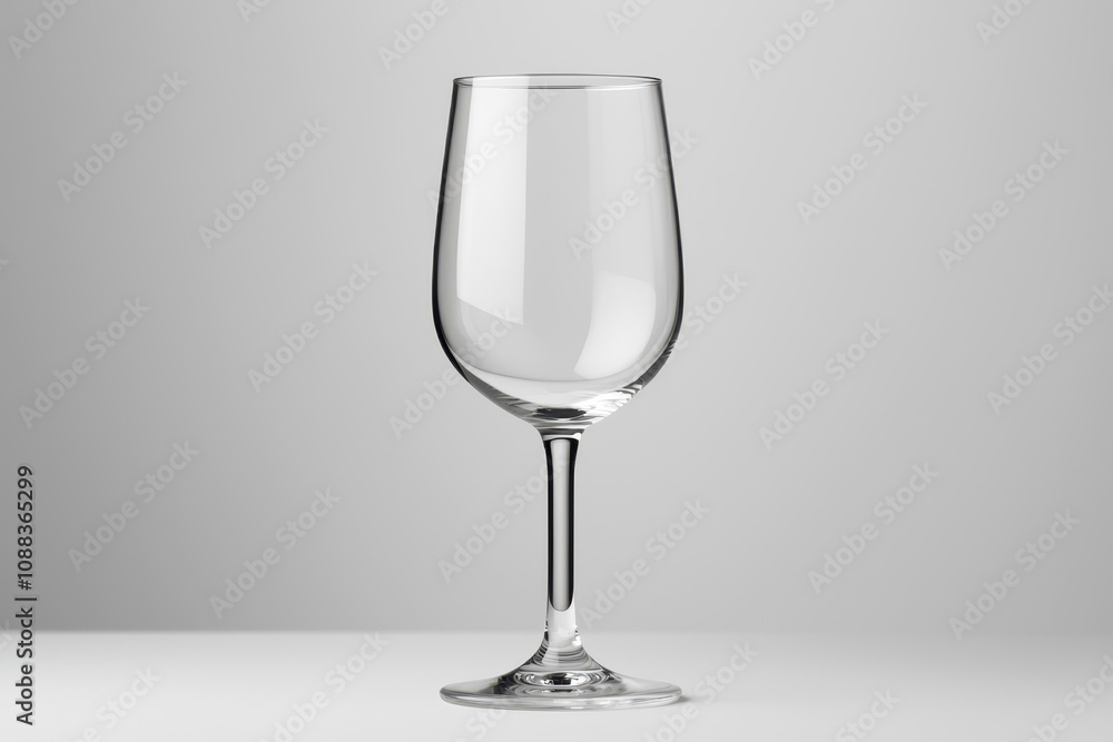 Elegant wine glass with simple design, perfect for any occasion. This clear glass showcases refined silhouette, ideal for serving your favorite beverages Elegant wine glass with simple design, perfect for any occasion. This clear glass showcases refined silhouette, ideal for serving your favorite beverages