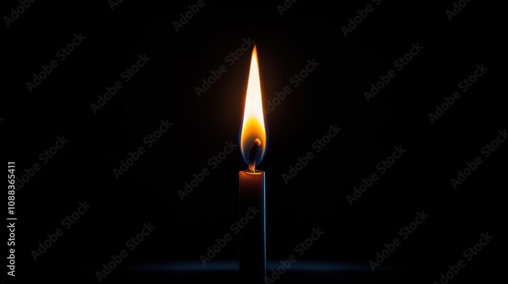 A flame burning from a fireplace against a dark background. The contrast of light and shadow creates a warm atmosphere. A flame burning from a fireplace against a dark background. The contrast of light and shadow creates a warm atmosphere.