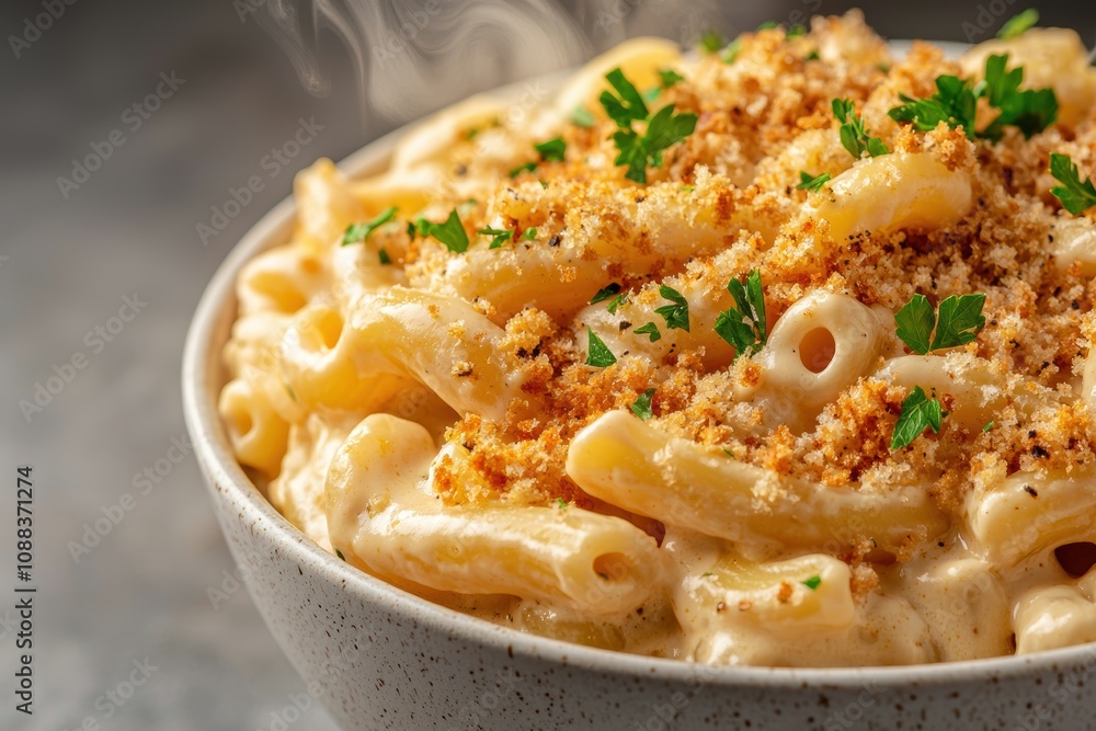 Delicious baked macaroni and cheese dish Delicious baked macaroni and cheese dish