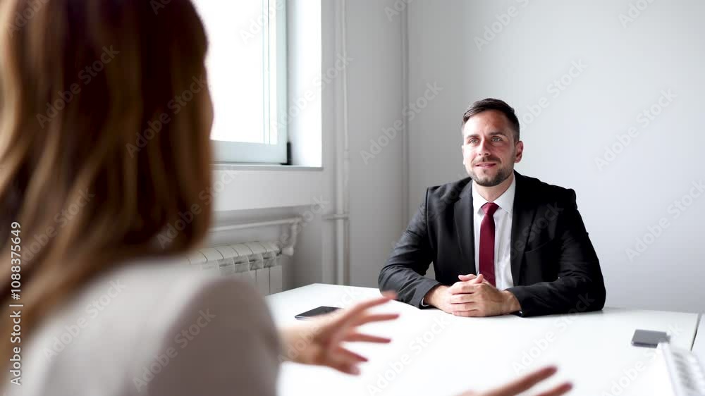 Businessman and his colleague collaborating on strategies during a meeting Businessman and his colleague collaborating on strategies during a meeting