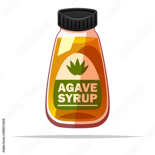 Agave syrup vector isolated illustration