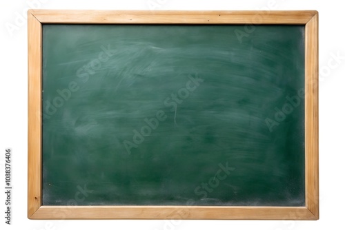 School blackboard on white background