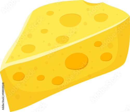 Beautiful illustration of cheese