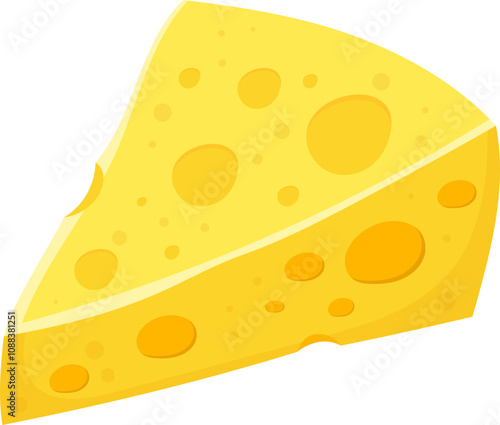 Beautiful illustration of cheese