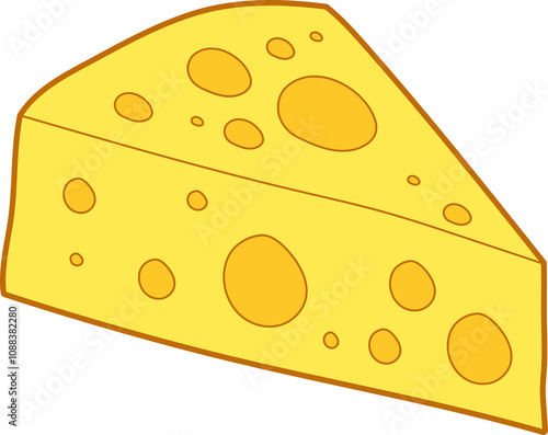 Beautiful illustration of cheese