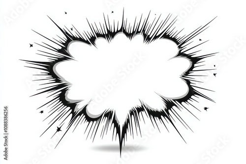 Wallpaper Mural Comic Book Explosion Speech Bubble. Torontodigital.ca