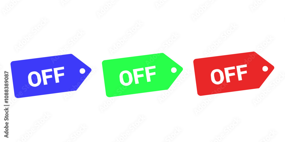 Sales badges vectors icon set Sales badges vectors icon set