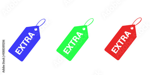 Sales badges vectors icon set