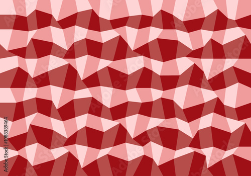Fondo de cuadrados deformandos en 4 tonos ladrillo. Mosaico anaranjado