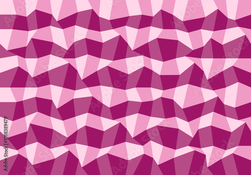 Fondo de cuadrados deformandos en 4 tonos granate o burdeos. Mosaico en tonos rojos