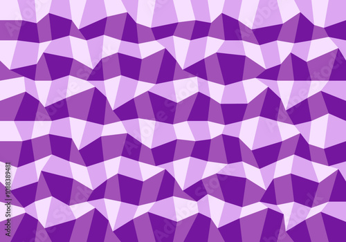 Fondo de cuadrados deformandos en 4 tonos morado. Mosaico morado. Fondo femenino