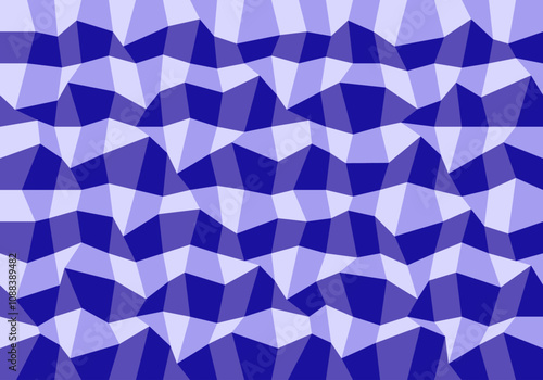 Fondo de cuadrados deformandos en 4 tonos azules. Mosaico azul