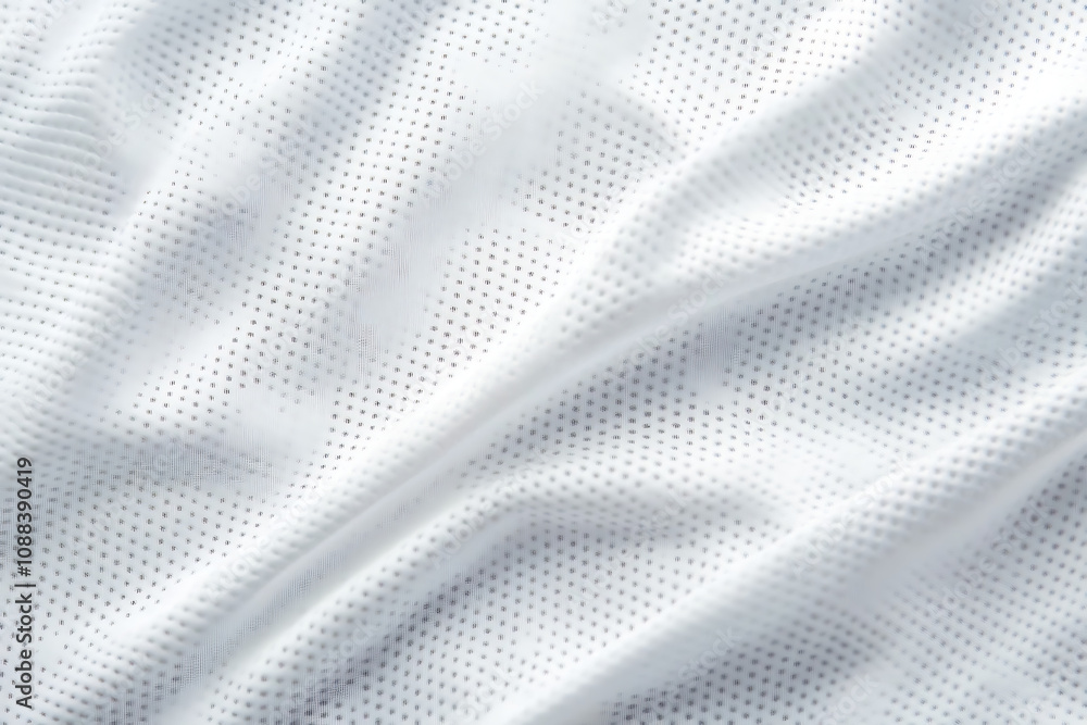 White sports clothing fabric football shirt jersey texture abstract background White sports clothing fabric football shirt jersey texture abstract background