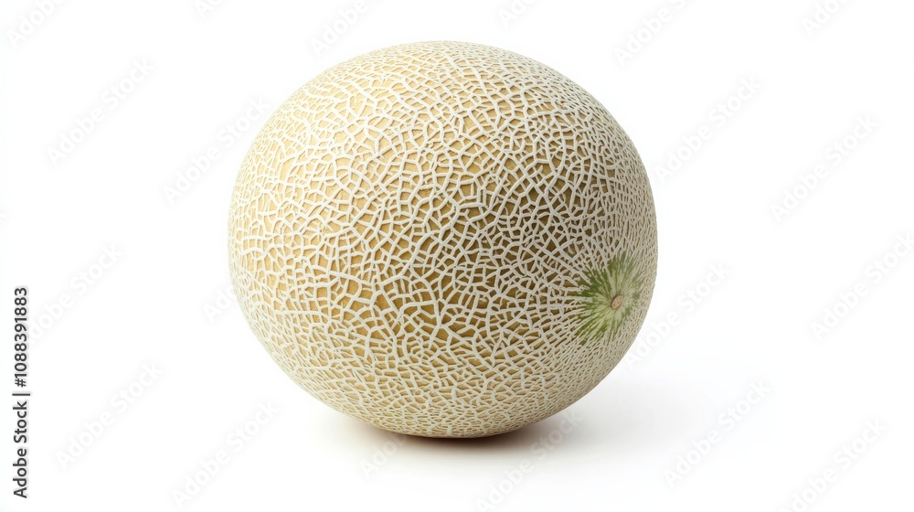 A fresh juicy cantaloupe with its netted, beige skin and vibrant orange flesh, Each cantaloupe’s vibrant color and subtle imperfections captured with precision A fresh juicy cantaloupe with its netted, beige skin and vibrant orange flesh, Each cantaloupe’s vibrant color and subtle imperfections captured with precision
