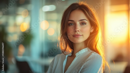 Woman looking at camera with a smile.