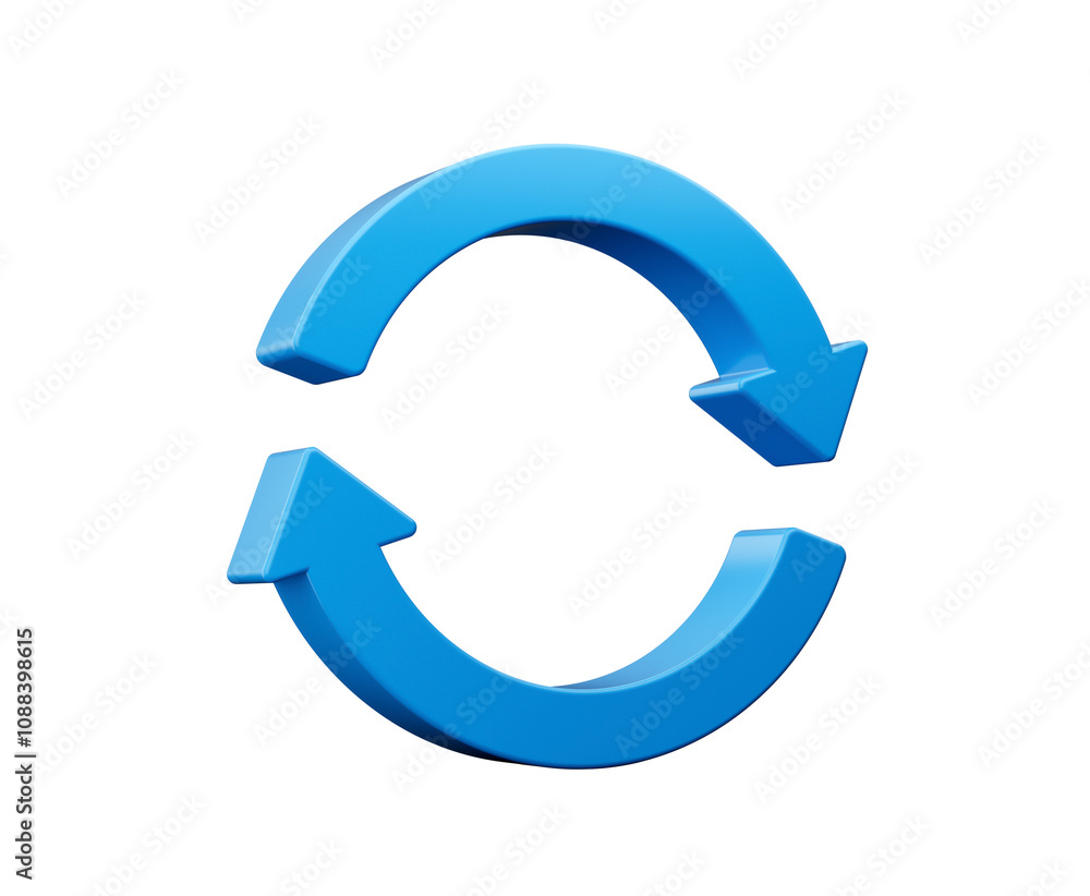 3d Blue Refresh Icon, Reload Icon Symbol, 3d Rotation Arrows On White Background, 3d illustration
3d Blue Refresh Icon, Reload Icon Symbol, 3d Rotation Arrows On White Background, 3d illustration