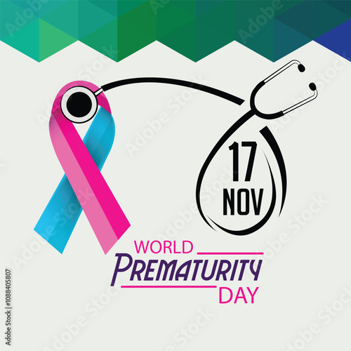 Vector illustration of a Background for World world Prematurity Day.