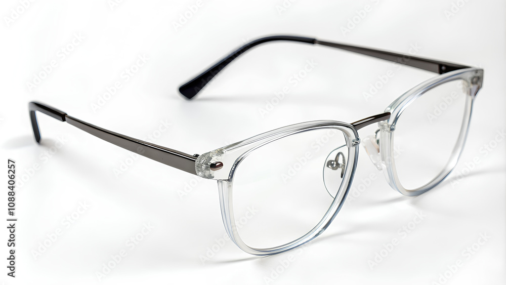 Optical glasses isolated on white background, Clipping path Optical glasses isolated on white background, Clipping path