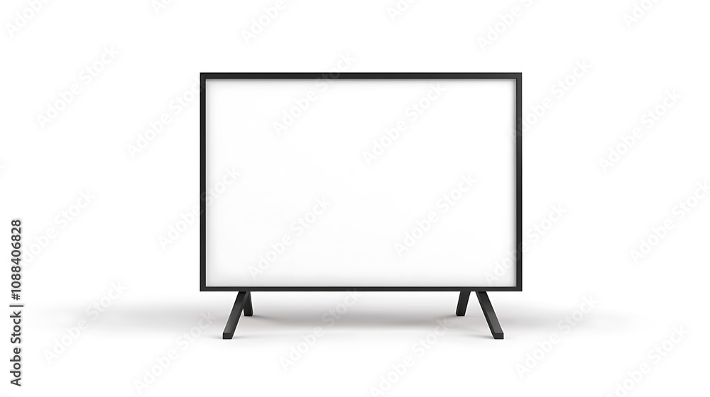 Blank Whiteboard on Tripod Stand Blank Whiteboard on Tripod Stand