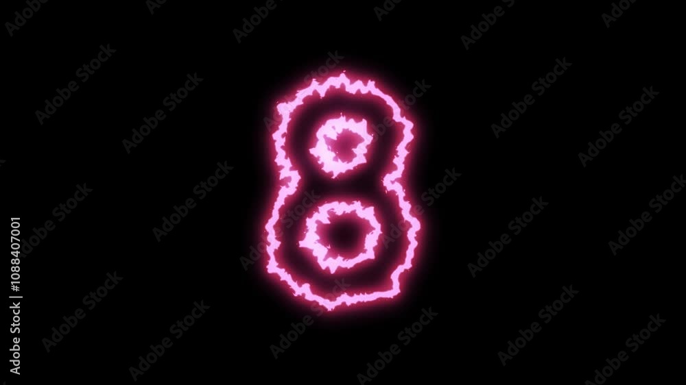Energize Number 8 animation Energize Number 8 animation