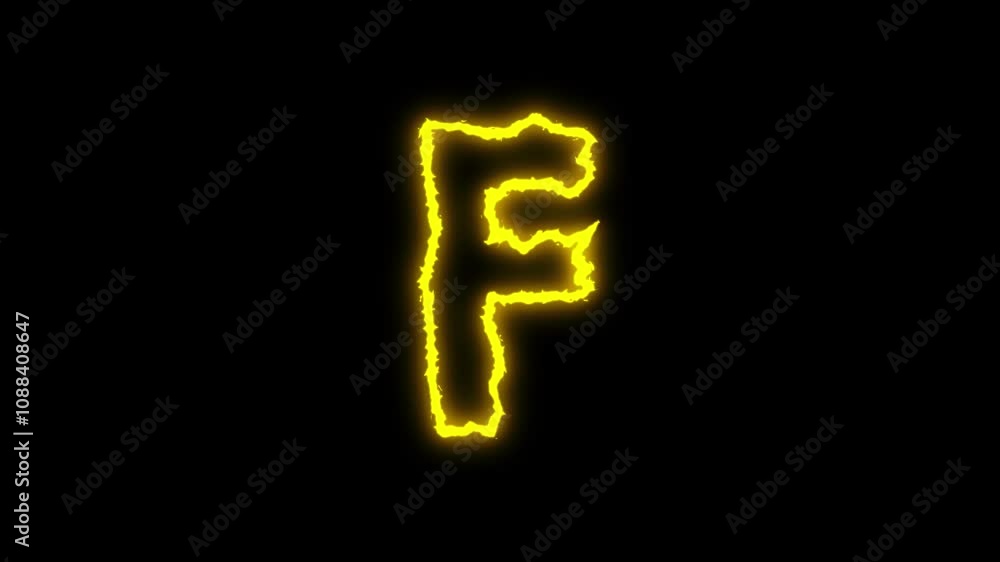 Energize Letter f animation Energize Letter f animation