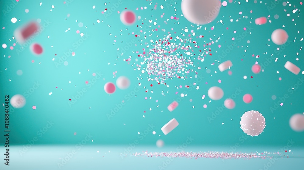 Bokeh Particles Delicate, pastel colored bokeh particles against a light background, creating a dreamy and whimsical atmosphere for a baby shower or springtime event. Bokeh Particles Delicate, pastel colored bokeh particles against a light background, creating a dreamy and whimsical atmosphere for a baby shower or springtime event.