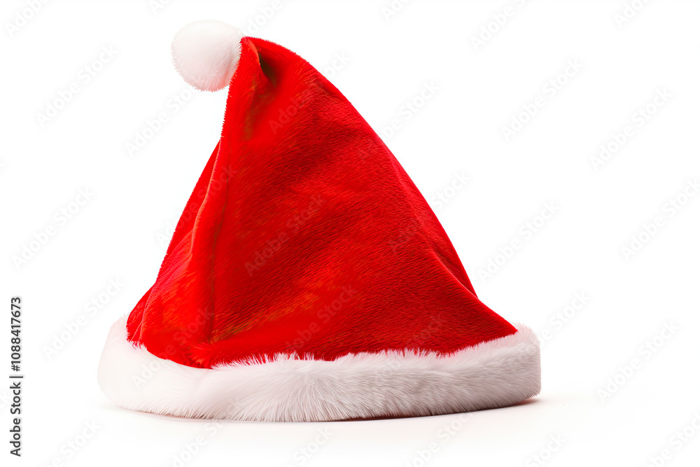 santa hat isolated on white background. santa hat isolated on white background.