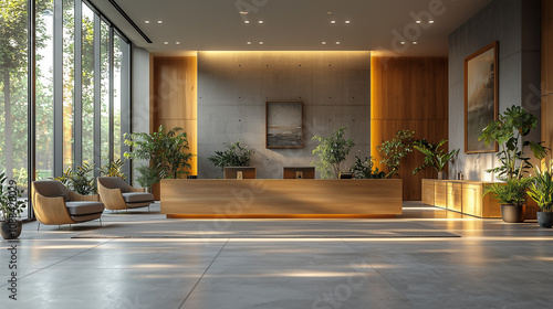 Wallpaper Mural A Scandinavian-inspired office space featuring minimalist design, neutral colors, and functional furniture for a clean, organized, and calming work environment. Torontodigital.ca