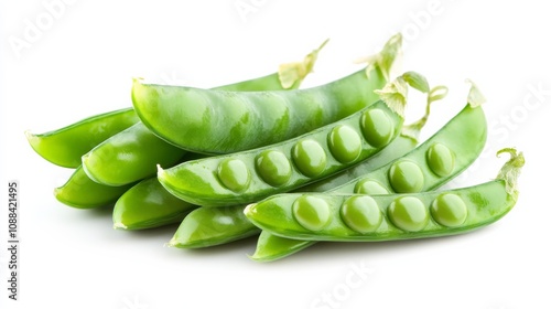 Wallpaper Mural A mound of vibrant green peas with their plump pods and glossy surface, Each pea’s vibrant color and crisp texture captured with precision Torontodigital.ca