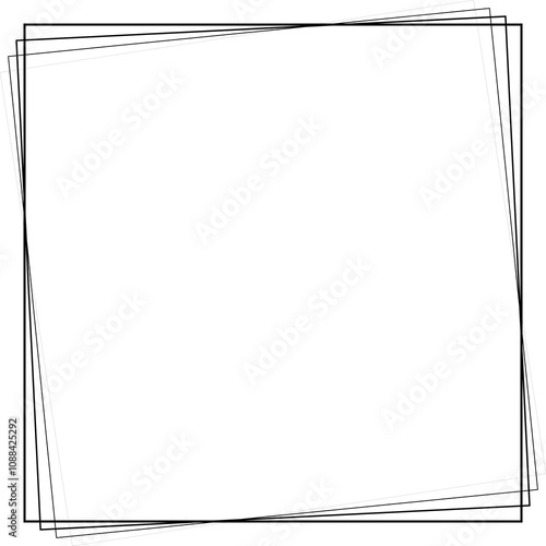 Square shape blend gradient line spiral. Technology concept