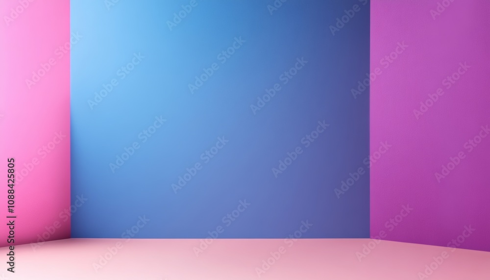 Minimalist Pink and Blue Gradient Room Background Minimalist Pink and Blue Gradient Room Background