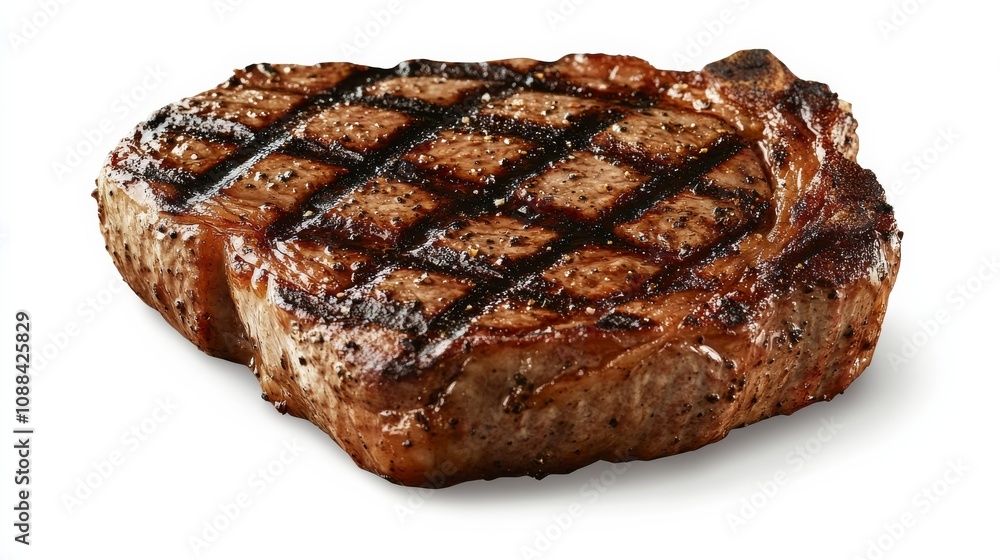 A perfectly grilled steak with charred grill marks and juicy, tender texture, Each steak’s vibrant color and subtle imperfections captured with precision A perfectly grilled steak with charred grill marks and juicy, tender texture, Each steak’s vibrant color and subtle imperfections captured with precision
