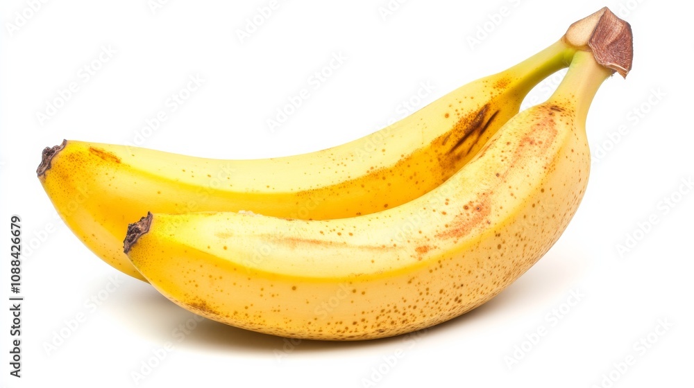 A perfectly ripe banana with a smooth, yellow peel and slight brown spots indicating its sweetness, Each detail of the banana’s curved shape and color captured with precision A perfectly ripe banana with a smooth, yellow peel and slight brown spots indicating its sweetness, Each detail of the banana’s curved shape and color captured with precision