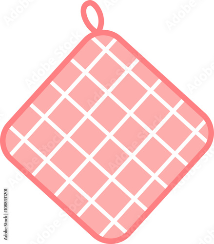 Pot holder baking tool vector