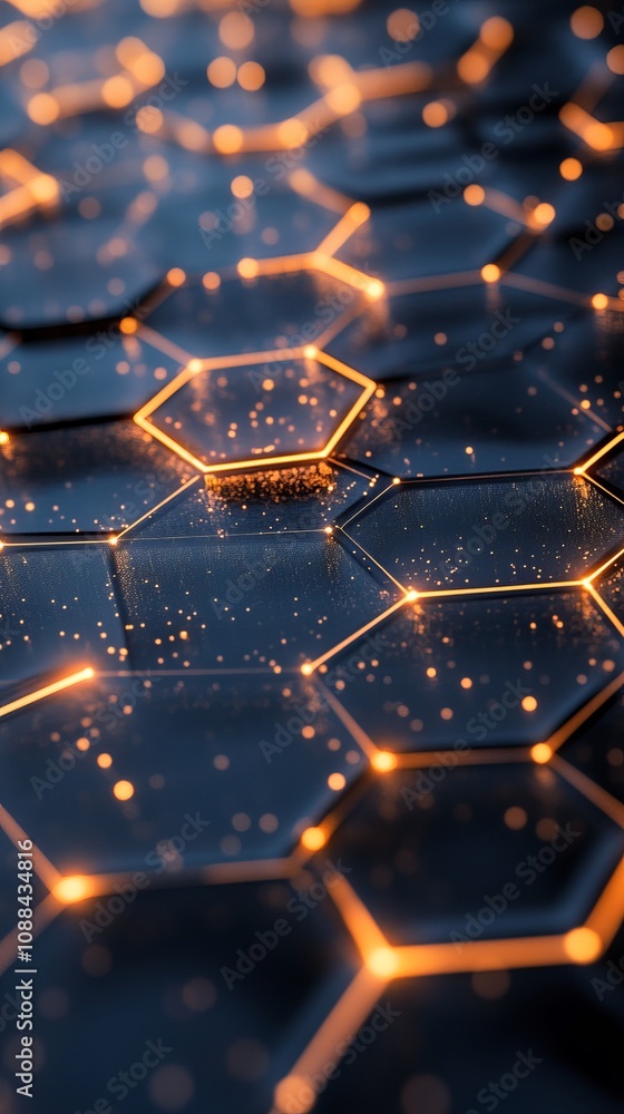 Exploring the siamrat massive blockchain network visualization digital art glowing hexagons futuristic environment abstract viewpoint technology concept Exploring the siamrat massive blockchain network visualization digital art glowing hexagons futuristic environment abstract viewpoint technology concept