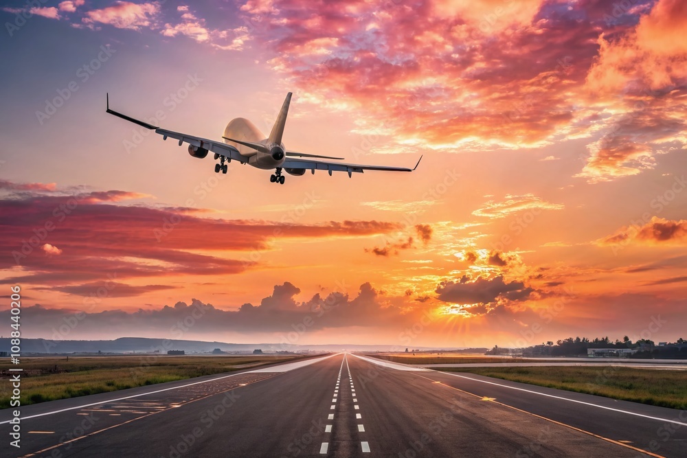 AI Airplane Takeoff - Travel & Tourism Concept - Copy Space AI Airplane Takeoff - Travel & Tourism Concept - Copy Space
