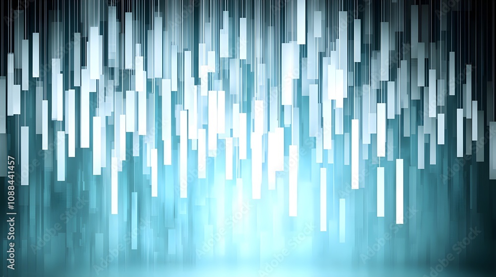 Abstract light pattern with vertical bars and gradient background Abstract light pattern with vertical bars and gradient background