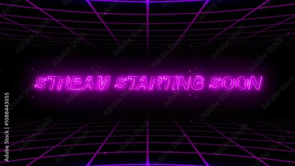 Text Effects Animation Stream Starting Soon Energy Style with Grid Moving 4k loop animation Background Text Effects Animation Stream Starting Soon Energy Style with Grid Moving 4k loop animation Background