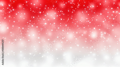 Festive Red and White Sparkling Holiday Background